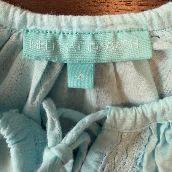 Melissa Odabash Girls Ashley Kaftan Dress Size 4 Cover‎ Up Eyelet Cotton - Picture 7 of 8